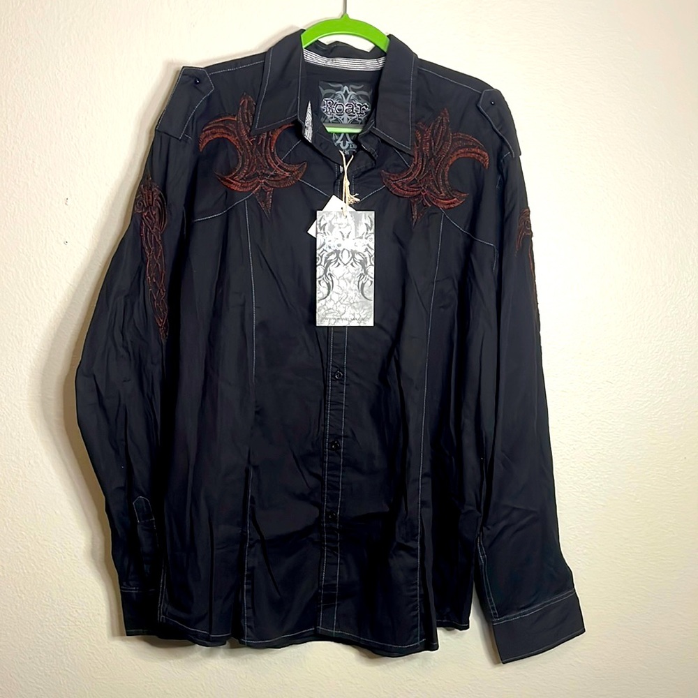 Roar Helcyon Black men’s shirt